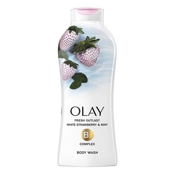 E - Sữa Tắm Olay Hương Dâu & Bạc Hà 650Ml