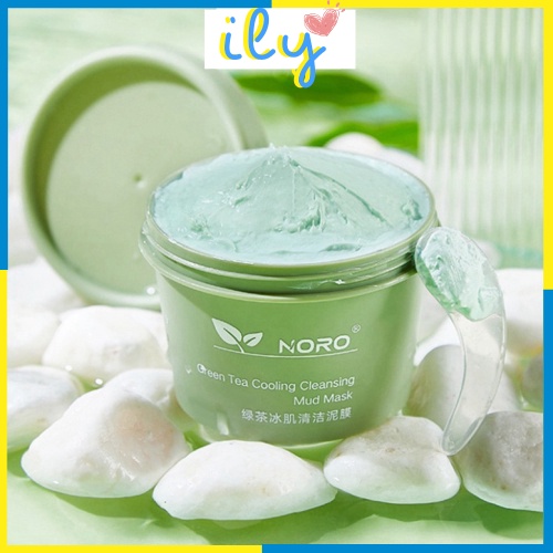 Hũ mặt nạ bùn trà xanh Noro Maigoole detox thải độc da