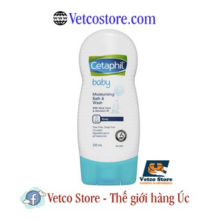 Sữa tắm dưỡng ẩm Cetaphil baby Moisturising Bath & Wash 230ml
