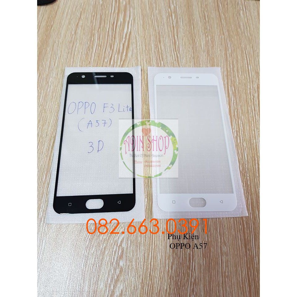 Kính cường lực Oppo A57/F3 Lite full màn hình 9H bền chuẩn