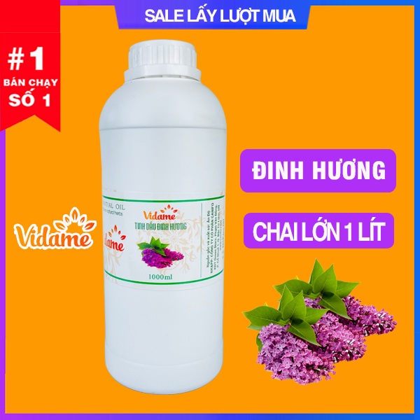 [TRỢ GIÁ] 1 Lít Tinh Dầu Đinh Hương Nguyên Chất VIDAME - Chính Hãng, Hương Thơm Sang Trọng, Khử Mùi, Xông Thơm Phòng