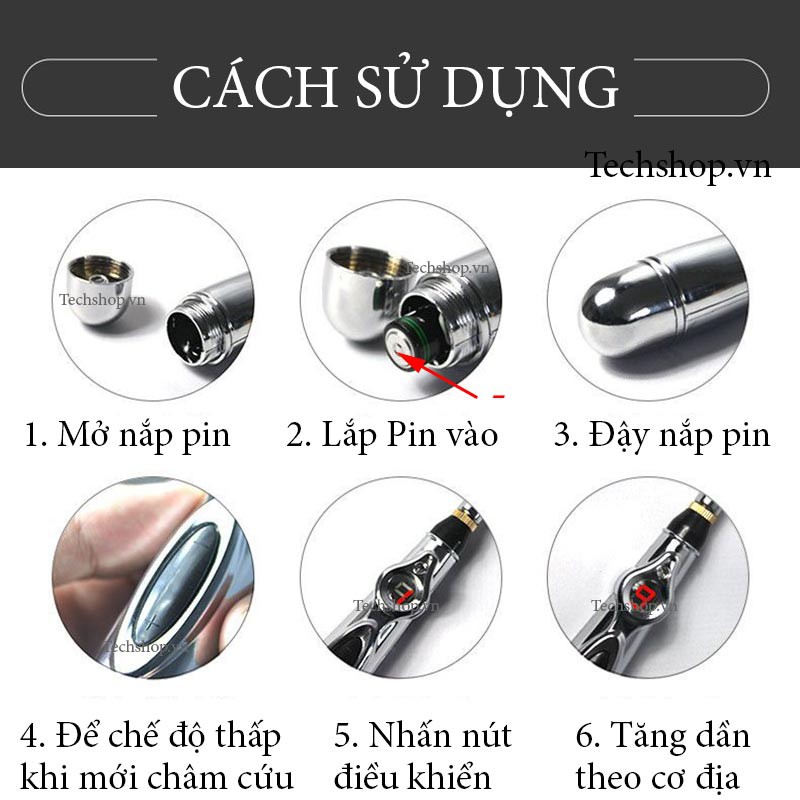 [FREESHIP] Bút Day Duyệt Châm Cứu 3 Đầu - Bút Xung Điện Dò Huyệt, Châm Cứu Đông Y Tia Hồng Ngoại.