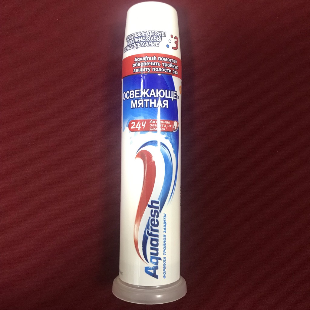 [SALE] [CAM KẾT 100% CHÍNH HÃNG] Kem Đánh Răng Trắng Răng AQUAFRESH Dạng Ống 100ml Ba Lan - Bảo Vệ Răng Suốt 24h