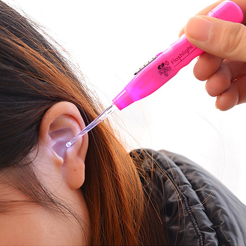 Dụng cụ lấy ráy tai có đèn cho bé và người lớn làm sạch dáy hốc tai tiện lợi Đồ dùng gia đình thông minh