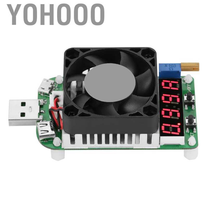 Yohooo LD35 USB Electronic Load Digital Battery Test Resistor Voltage Current Meter