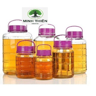 Bình ngâm rươu sâm thủy tinh quai xách 20 lít