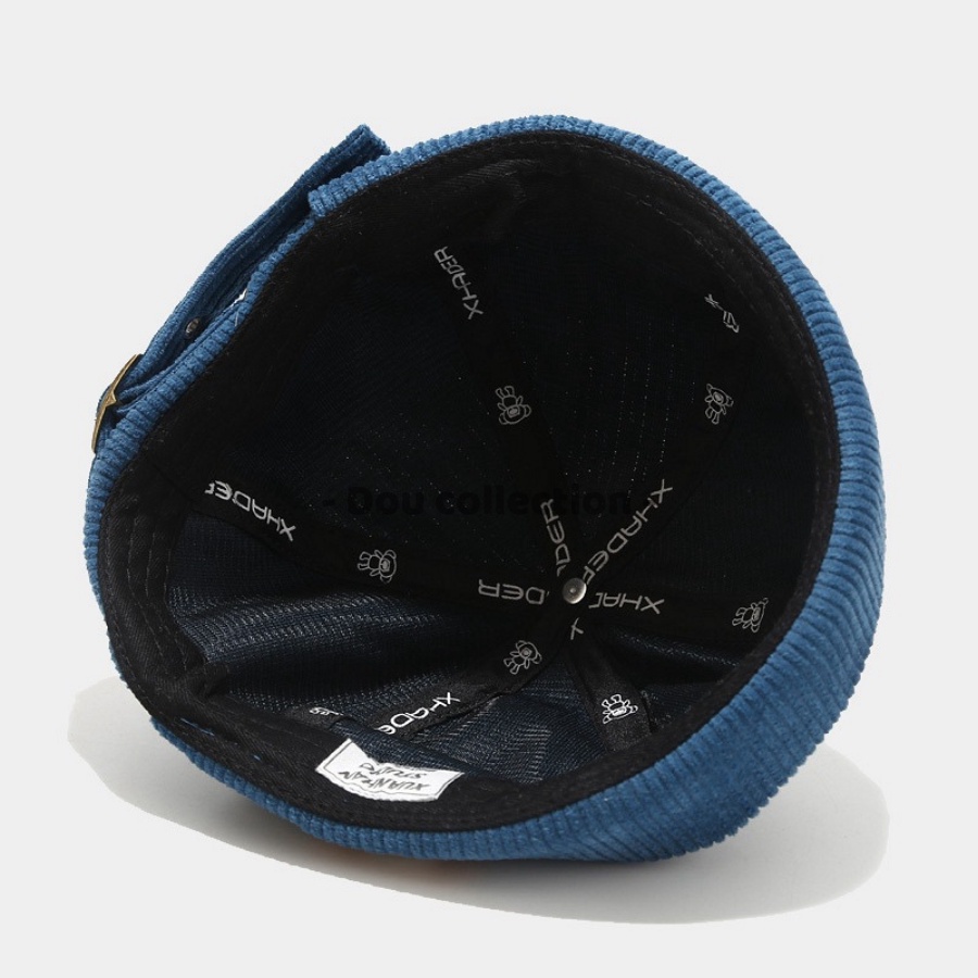 [Nowship2h] Mũ Nón (Miki Hat) Vải Nhung Tròn Dưa Hấu Không Vành Cao Cấp Unisex Phong Cách Rento - Demin - Mã NV035