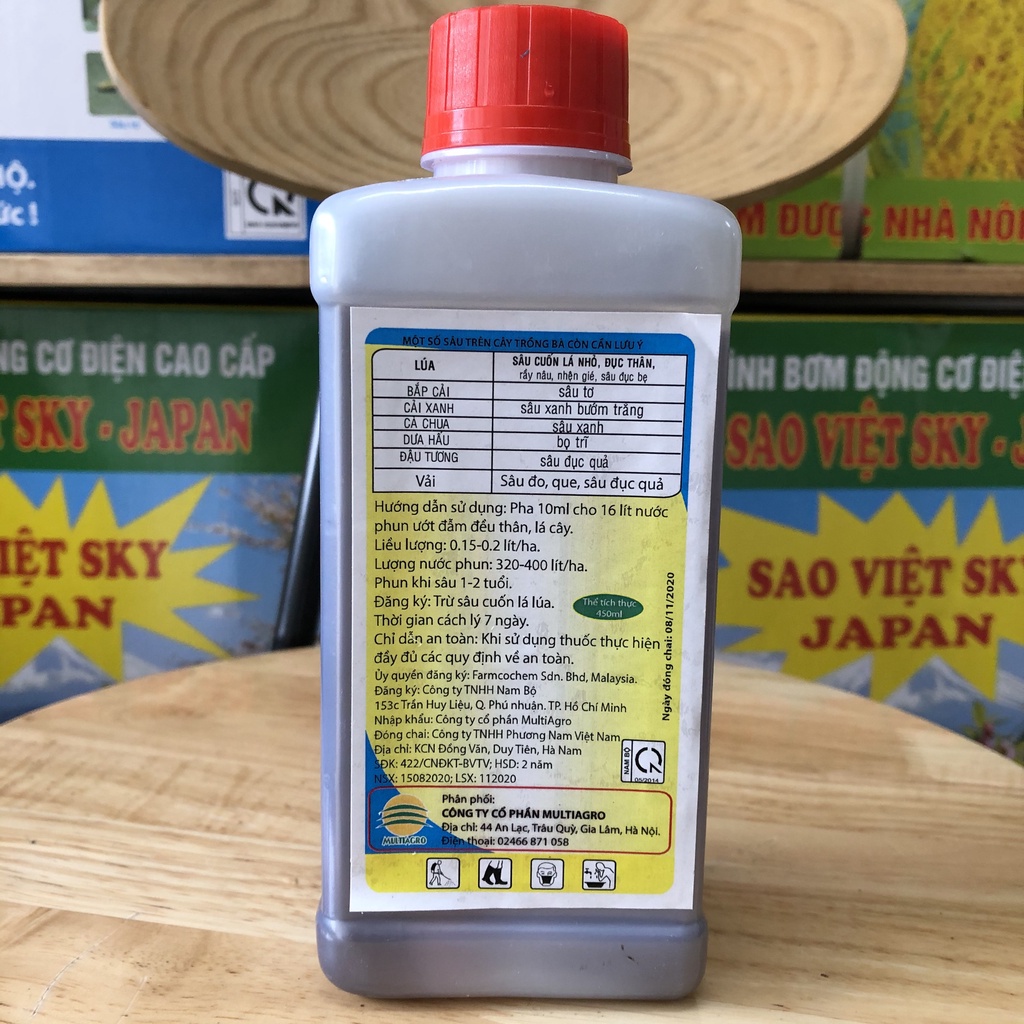 Trừ sâu sinh học Matrix 1.9EC - Chai 240ml; Chế phẩm trừ sâu sinh học chuyên dành cho rau màu, cây ăn quả