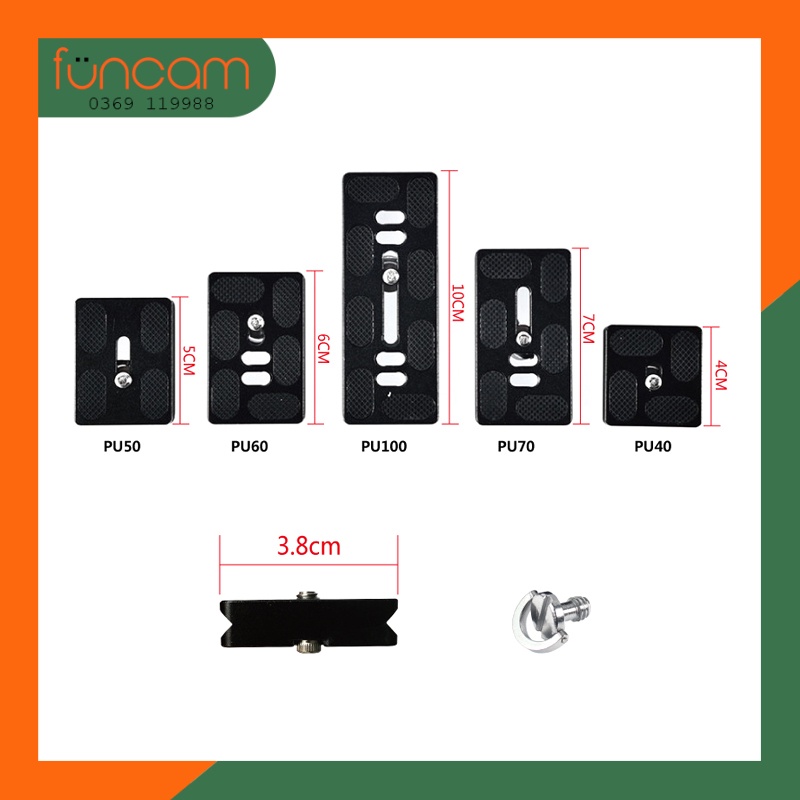 ĐẾ GẮN MÁY ẢNH VÀO CHÂN MÁY