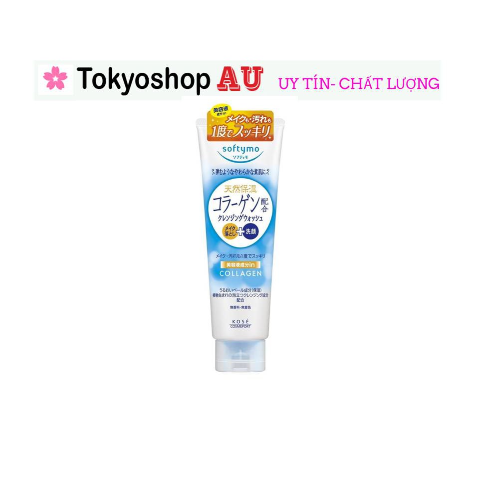 Sữa rửa mặt kose softymo collagen 190g