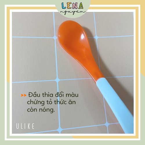 Thìa/Muỗng Báo Nóng Cho Bé 𝑭𝑹𝑬𝑬𝑺𝑯𝑰𝑷 Đồ Dùng Ăn Dặm Kiểu Nhật