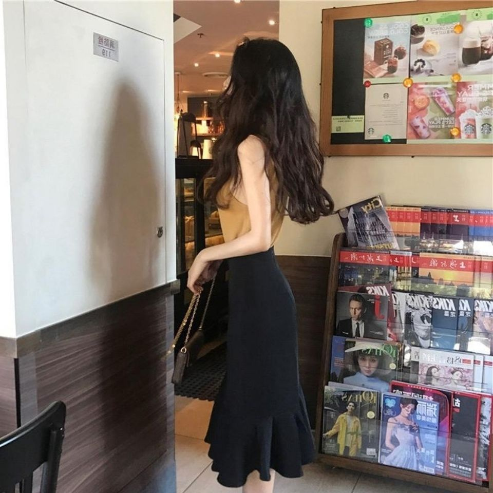 Váy Eo Cao Nàng Tiên Cá Dành Cho Người Trưởng Thành Của Phụ Nữ Hàn Quốc
