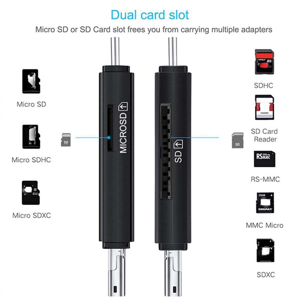 Đầu Đọc Thẻ Nhớ Cổng USB 2.0 Micro TF / SD Cho Windows Hỗ Trợ SD / TF