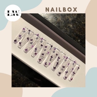 NAIL BOX MẪU BƯỚM TRONG SUỐT