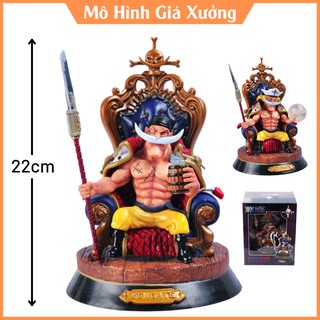 Mô Hình Tứ Hoàng Bố Già Râu Trắng Ngồi Ghế Cao 22cm ( Kèm Phụ Kiện 1 Đầu + 1 tay) -Tượng Figure One Piece Vua Hải Tặc
