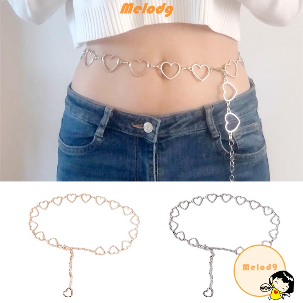 Dây Xích Kim Loại Móc Thắt Lưng Phong Cách Hip Hop Trang Trí Cho Nữ