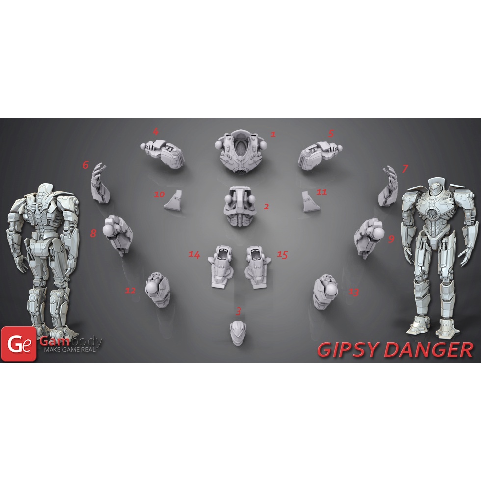 File in 3D Gipsy Danger - Pacific Rim