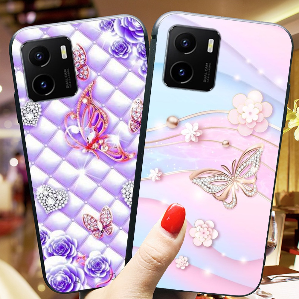 Ốp lưng điện thoại vivo y15s / y15a in hình phong cách nữ sang chảnh