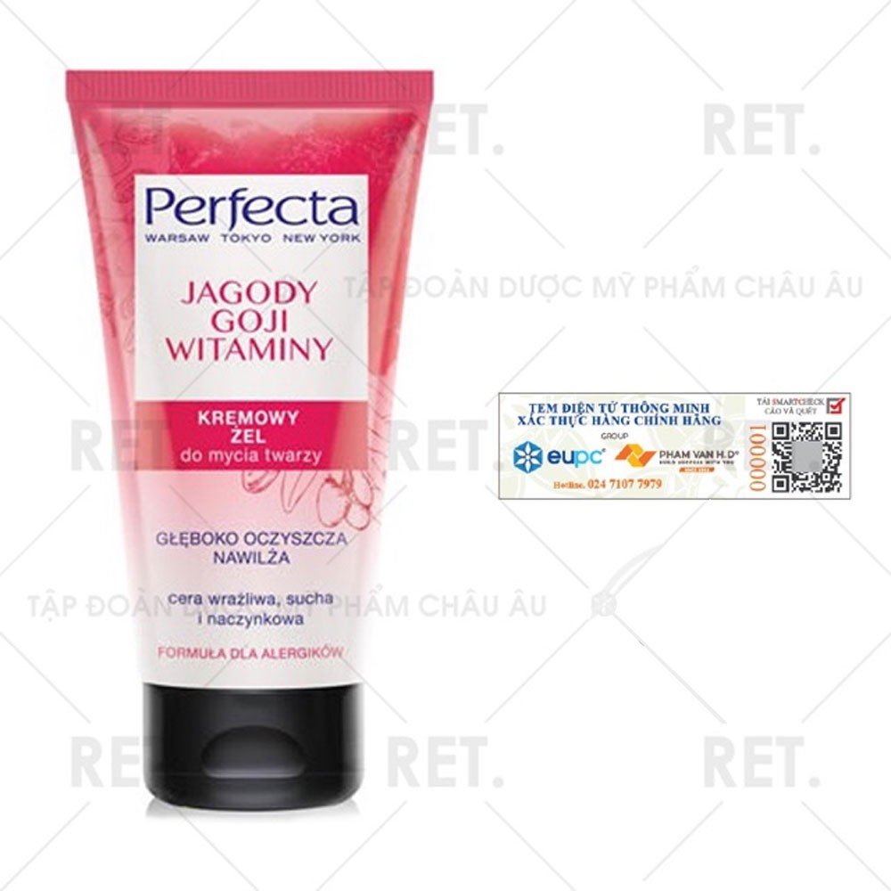 SỮA RỬA MẶT DỊU NHẸ DA KÌ TỬ VÀ GEL RỬA MẶT SẠCH SÂU 2IN1 CẢI XOĂN PERFECTA 150ML