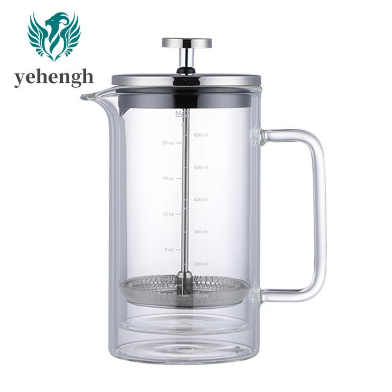 Stainless Steel Coffee French Press,for Home Kitchen/Office,600ML