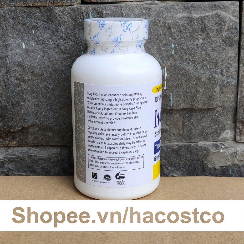 Viên Uống Ivory Caps Triple Strength Formula 1500mg 60 viên - ivory cap | BigBuy360 - bigbuy360.vn