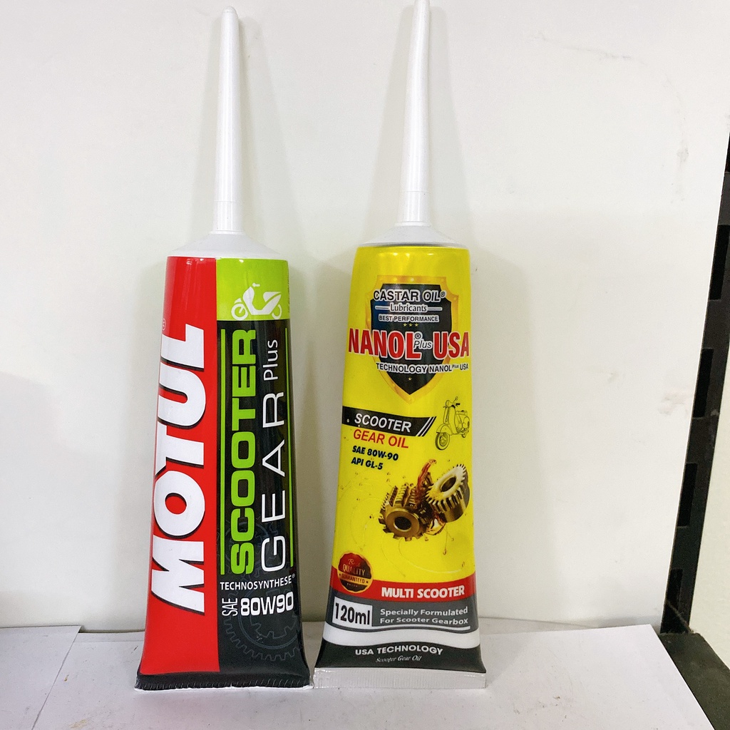 Nhớt Lap ( láp ) Nhớt Hộp Số Cho Xe Tay Ga 80W90 GL5 120ml : Motul Gear , Nanol USA