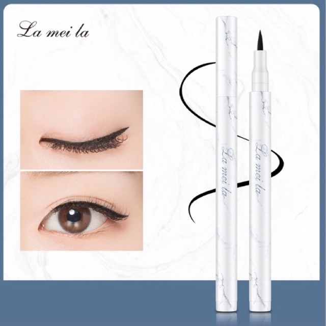(New) Bút kẻ mắt lameila vỏ trắng vân đá hàng nội địa Trung | BigBuy360 - bigbuy360.vn