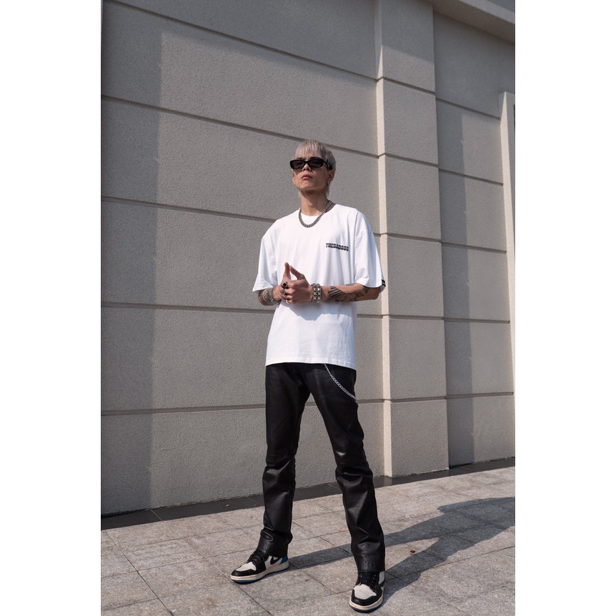 Áo thun tay lỡ The Bad God Dash Tee gạch ngang form nam nữ oversize unisex