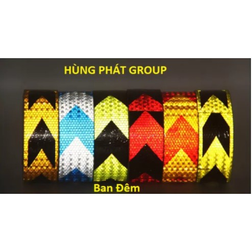 Cuộn Decal Phản Quang Cảnh Báo Ban Đêm 25m👆👆👆