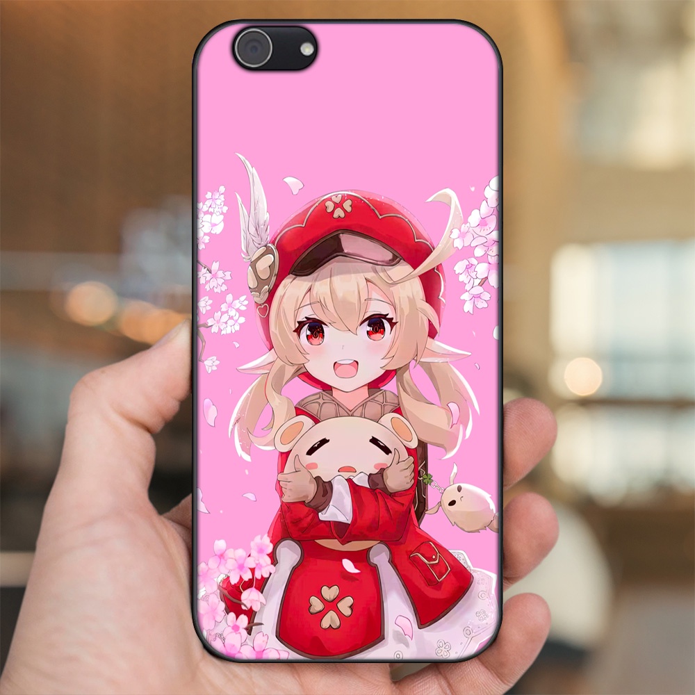 Ốp lưng Vivo Y53, Y69, Y71, Y81, Y83 viền đen in hình Klee Genshin Impact