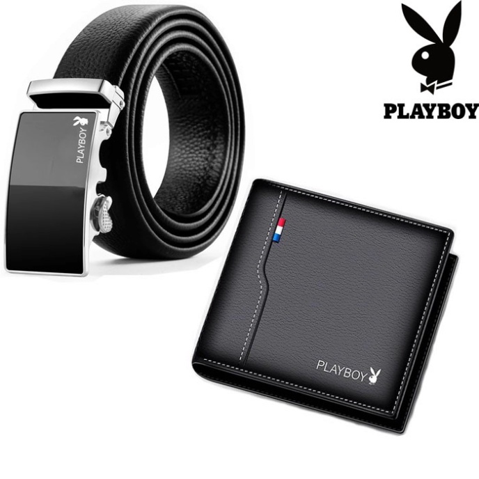 BỘ ĐÔI THẮT LƯNG DA VÍ DA NAM PLAYBOY