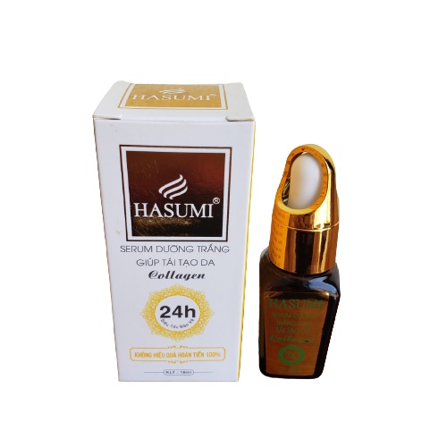 Serum collagen dưỡng trắng giúp tái tạo da Hasumi 18ml