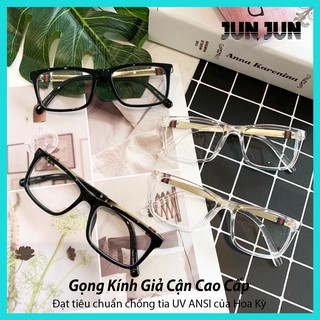 Mắt kính giả cận cao cấp gọng dẻo dành cho cả nam và nữ GC1120 - Gọng kính cận không độ Hàn Quốc- Tặng kèm túi đựng