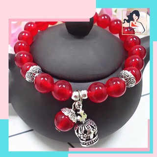 Vòng tay nữ PHONG THỦY charm mĩ vương miện siêu yêu nhiều màu sắc