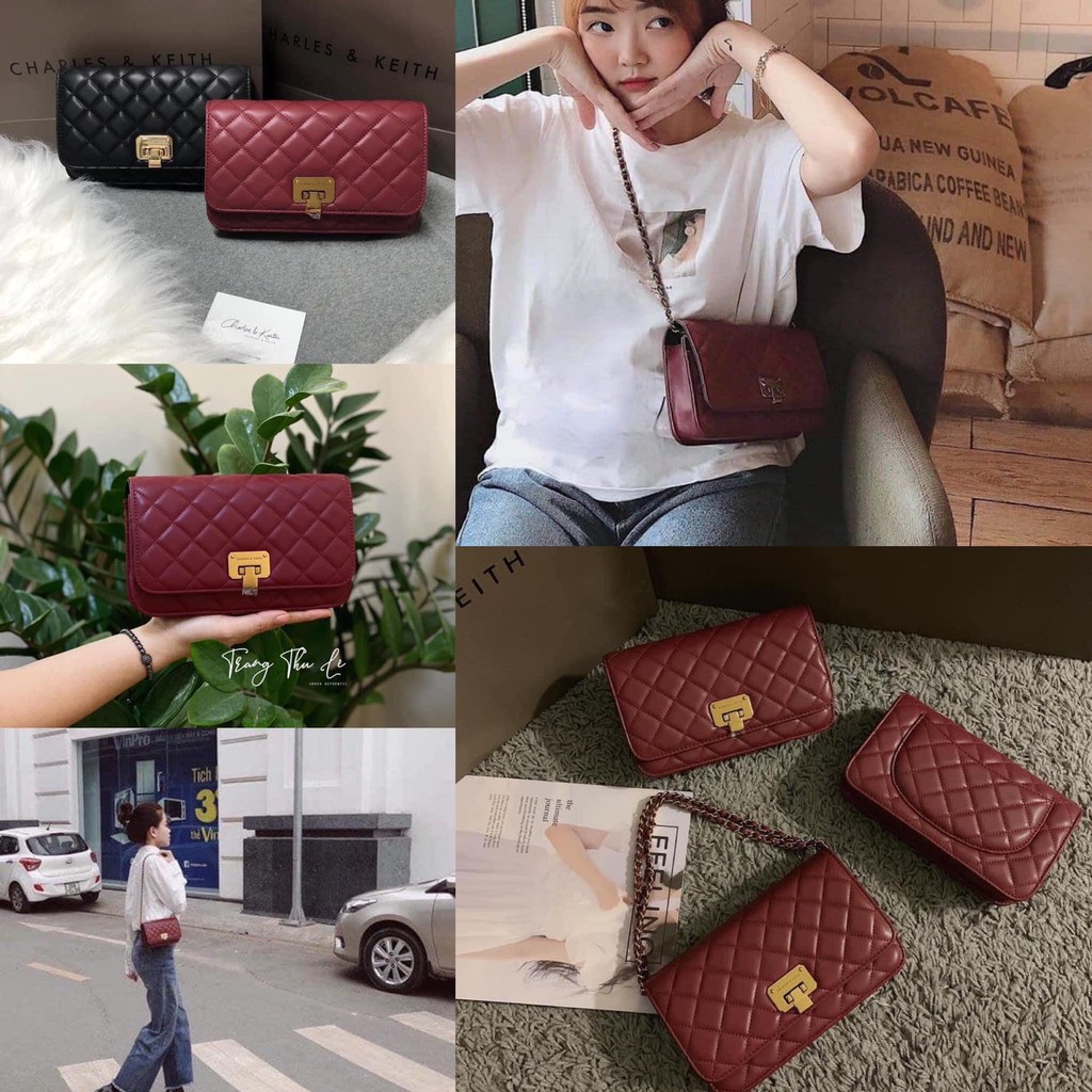 Túi Xách Nữ Cnk Trám Nhỏ best seller, bản dupe hoàn hảo của Chanel, có túi vải đi kèm