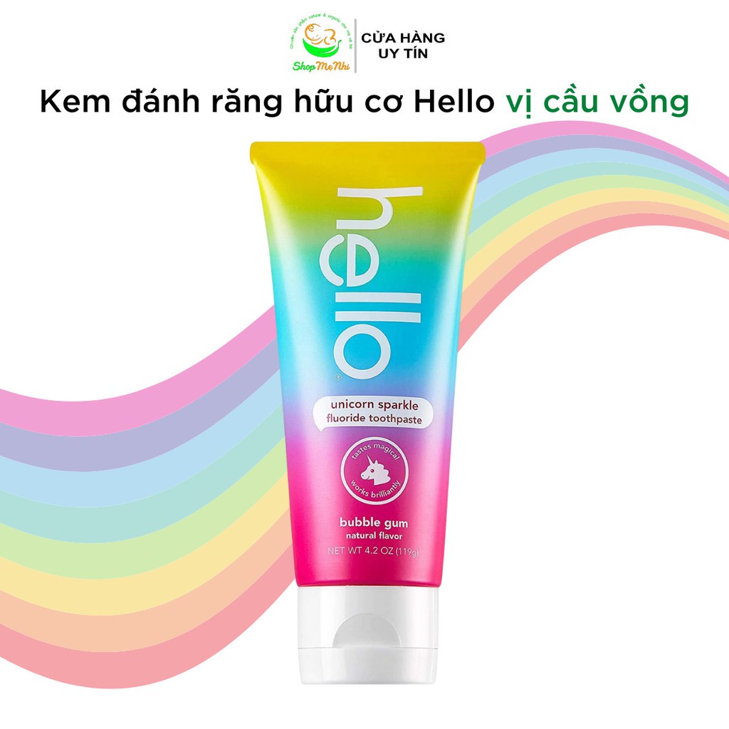 Kem đánh răng hello hữu cơ cho bé từ 2 tuổi – Hello toothpaste.