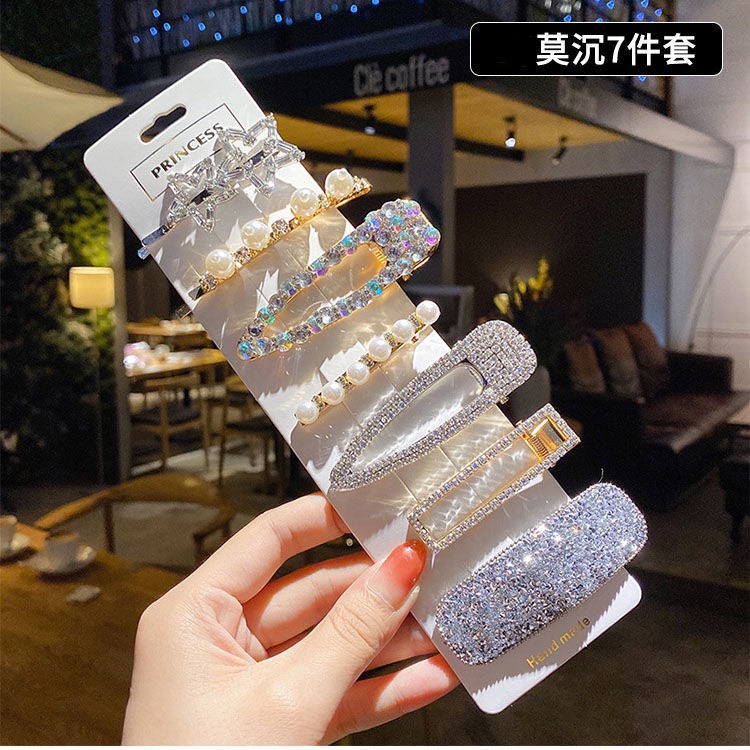 Kẹp tóc đính đá phong cách Hàn Quốc xinh xắn cho nữ
