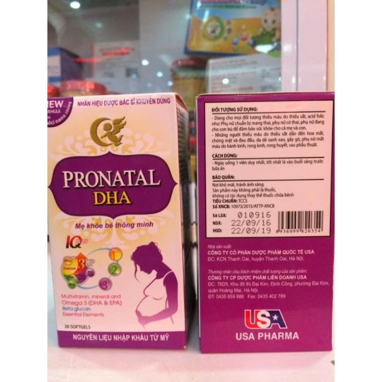 Pronatal Viên bổ bà bầu Bổ sung sắt, acid folic, vitamin cho mọi phụ nữ mang thai và cho con bú