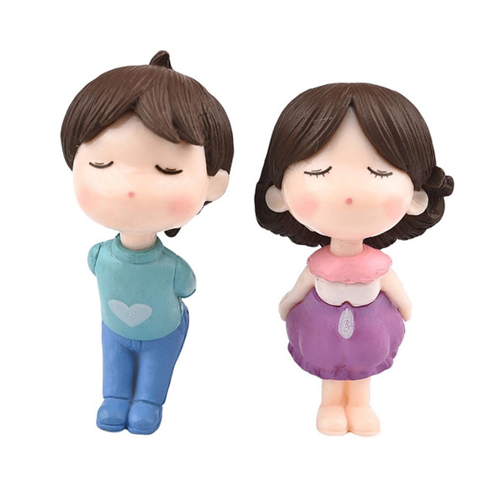 Tượng nhỏ trang trí vườn cặp đôi phong cách [COD]