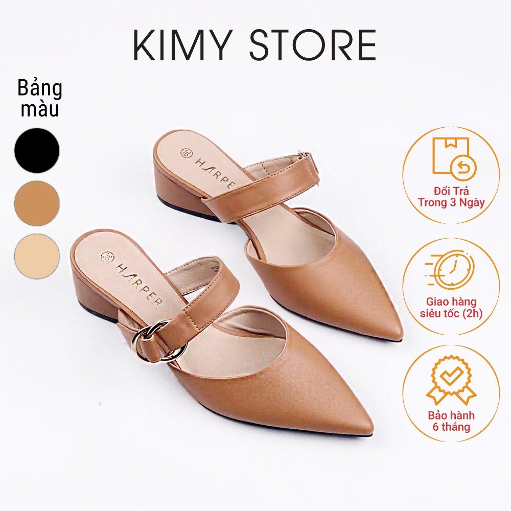 Sục nữ mũi nhọn da mềm, giày mũi nhọn cao cấp - Hàng VNXK KIMY STORE