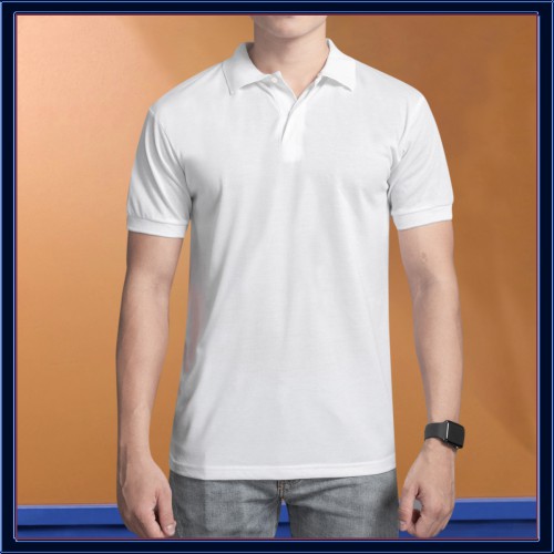 Áo Thun Nam Ngắn Tay Cổ Bẻ T-Simple (trắng) [NUTTY], Áo Polo Nam Trơn Có Cổ, Cao Cấp | BigBuy360 - bigbuy360.vn