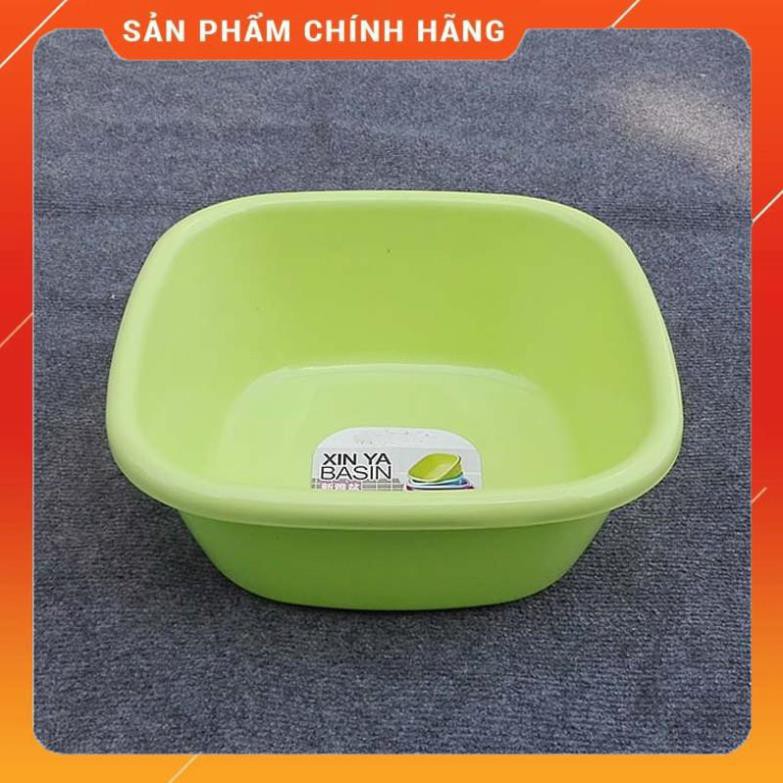 CHÍNH HÃNG -  Chậu nhựa vuông trơn trong đa năng MT 5204,thau nhựa vuông trơn trong đủ size,đủ màu