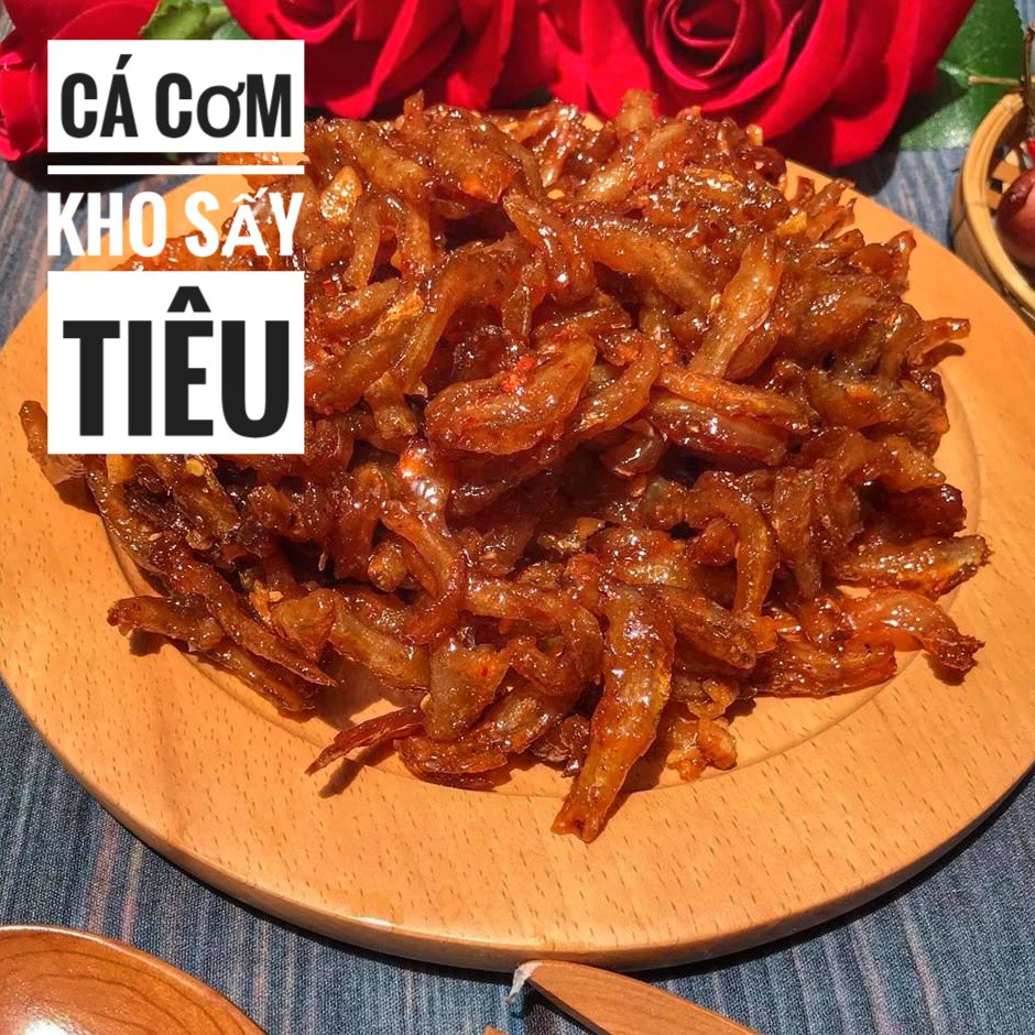 Cá Cơm Kho Sấy Tiêu - Lon 500gr