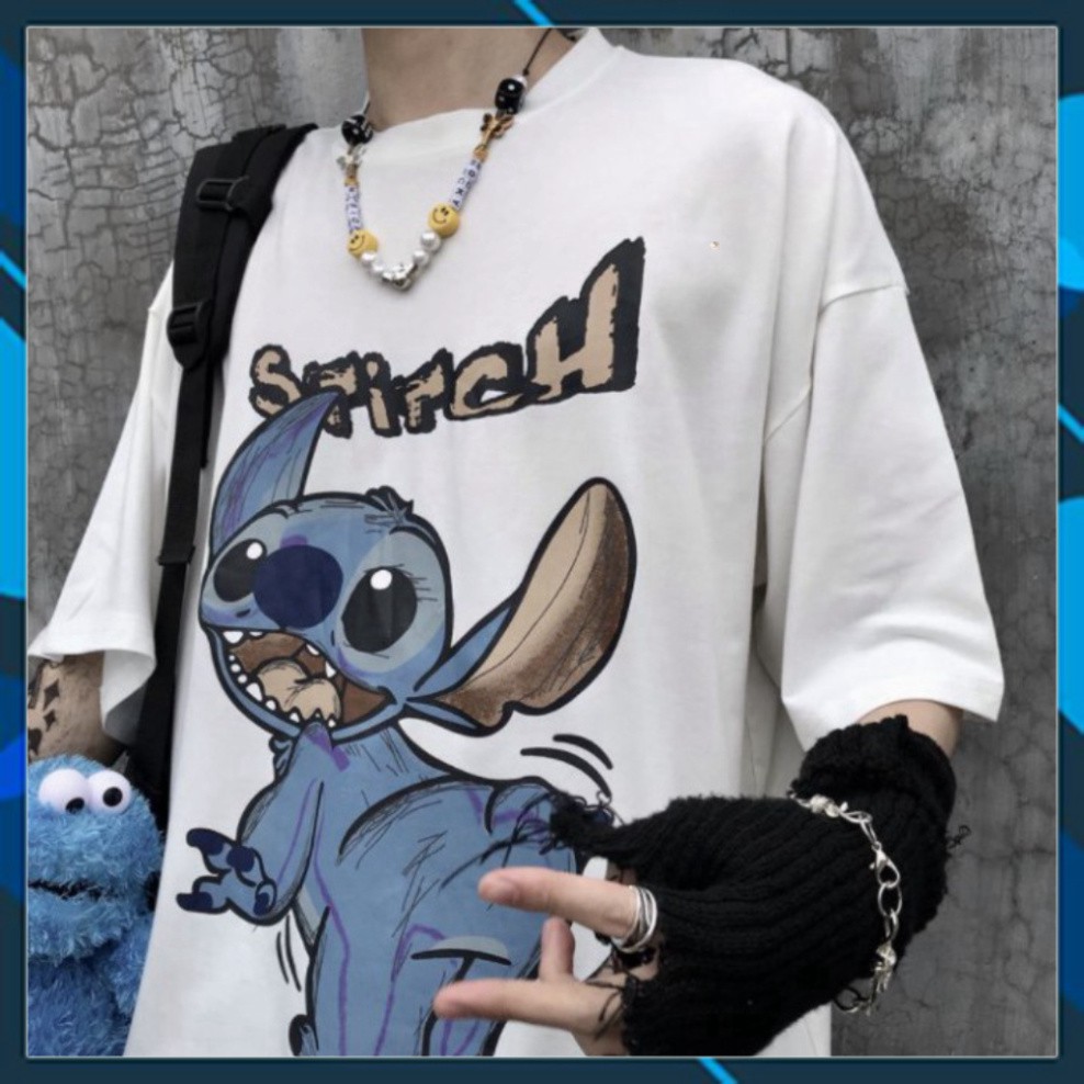 Áo Thun Tay Lỡ Form Rộng Stitch Siêu Hot🍁 Unisex nam nữ đều mặc được