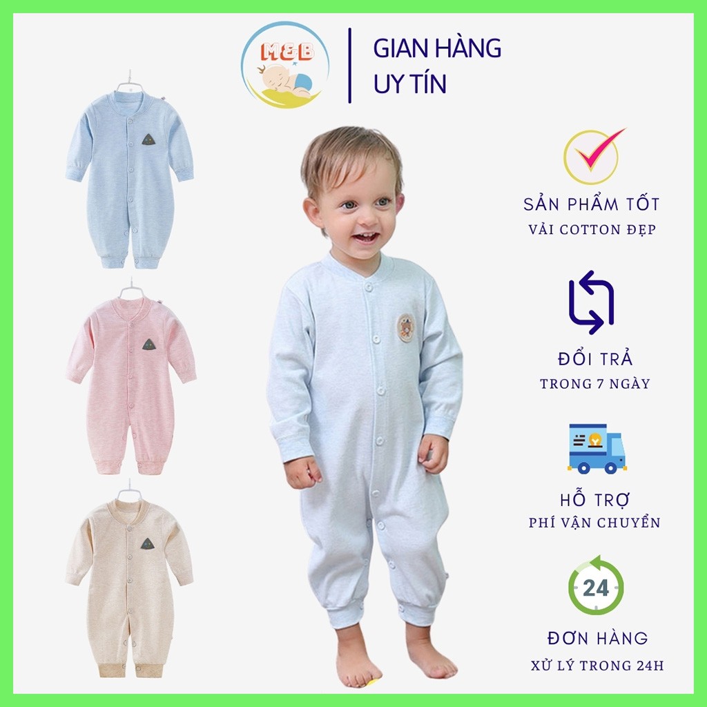 Body dài tay liền thân cho bé bodysuit cho bé trai bé gái sơ sinh từ 3-14kg, hàng đẹp xuất Nhật – BD11