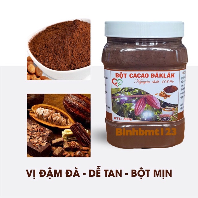 Bột ca cao nguyên chất 500gram daklak