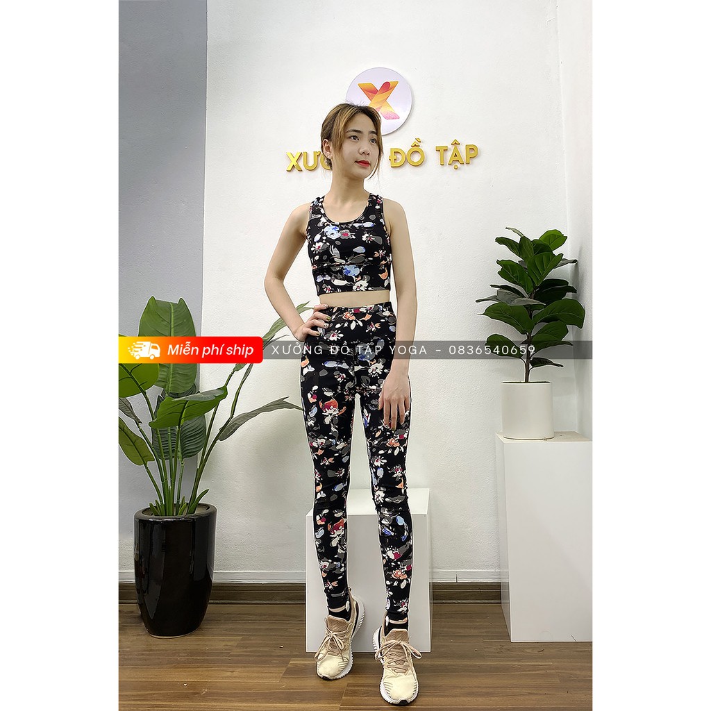 🌸 Hàng thiết kế - Cam kết ảnh và video thật 100% 🌸 SET TẬP Yoga, Gym, Aerobic - Bộ tập yoga nữ kiểu lưng khoét dọc