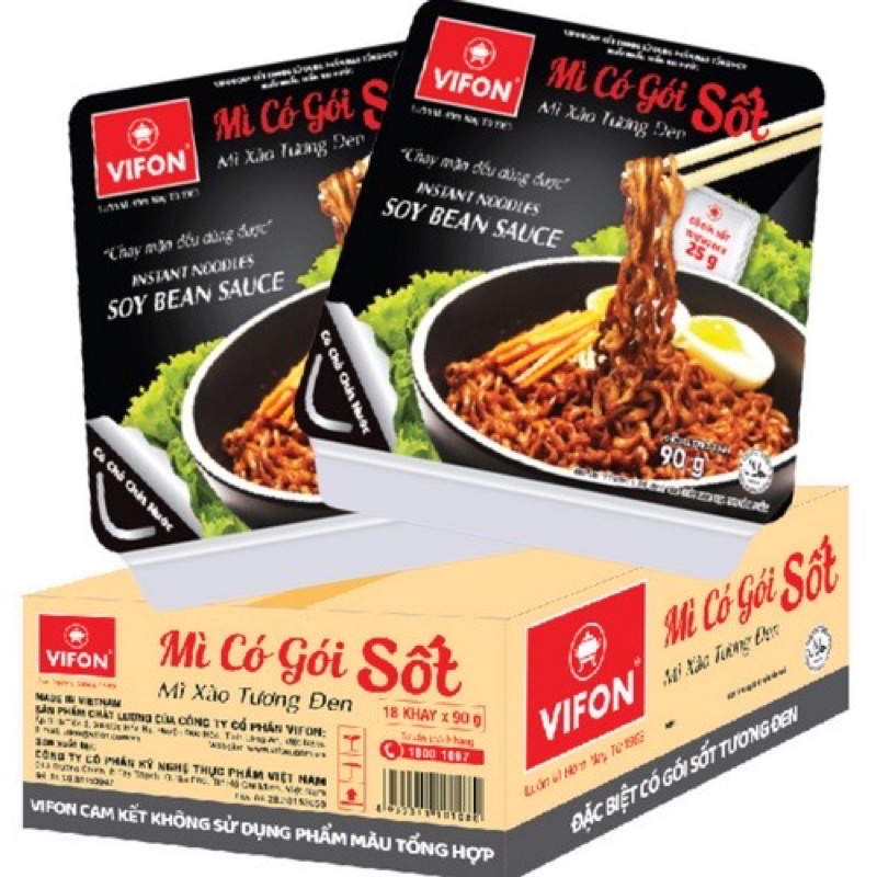 1 Khay mì xào Tương Đen Vifon
