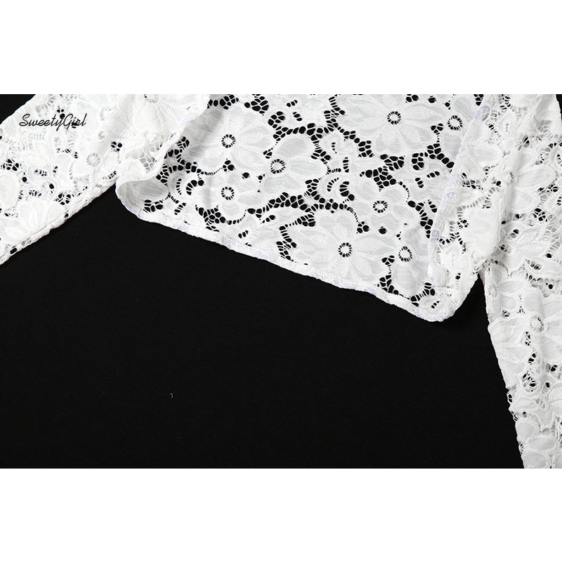 Áo Cardigan Tay Dài Màu Trơn Dáng Ôm Phối Ren Thời Trang 2022 Quyến Rũ Cho Nữ