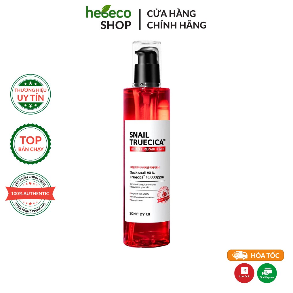 Nước Hoa Hồng Phục Hồi Da Some By Mi Snail Truecica Miracle Repair Toner 135ml - Hàn Quốc Chính Hãng